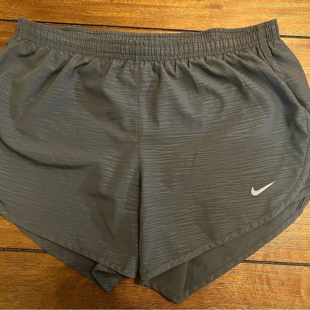 Nike Dri-fit Lined Running Shorts Light Weight, Womens S, Gray Athletic Sporty
